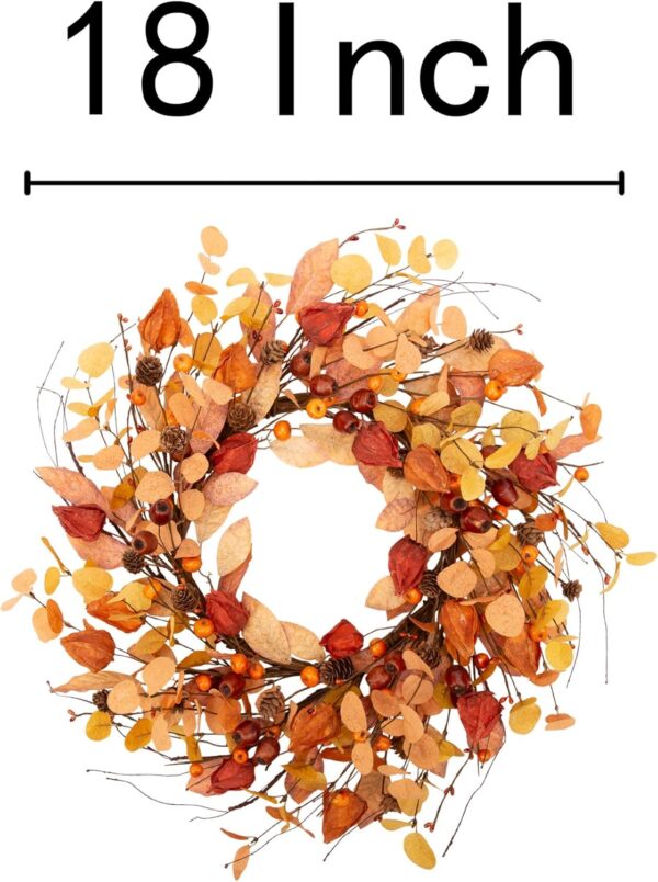 18 Inch Fall Wreath Autumn Wreath 4
