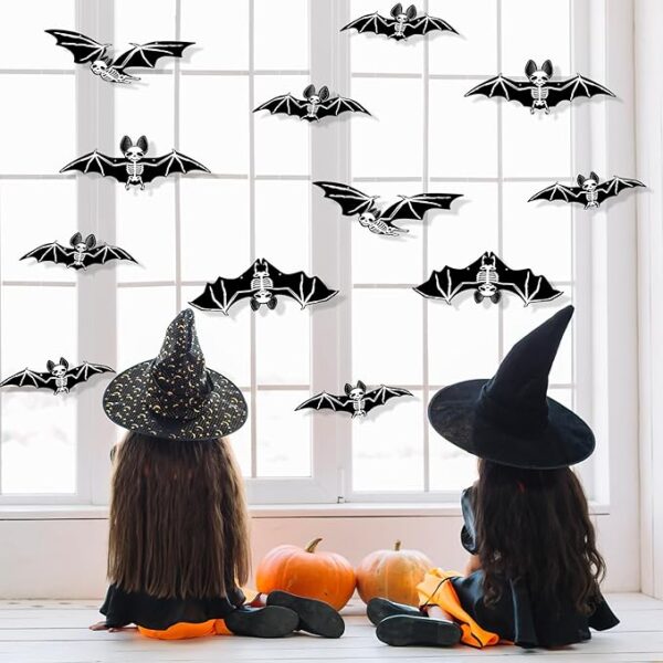 Hanging Bats Halloween Decorations Outdoor 4