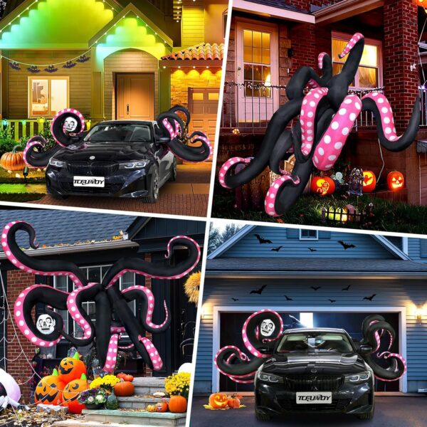 12 FT Halloween Inflatable Octopus Tentacles Outdoor 3