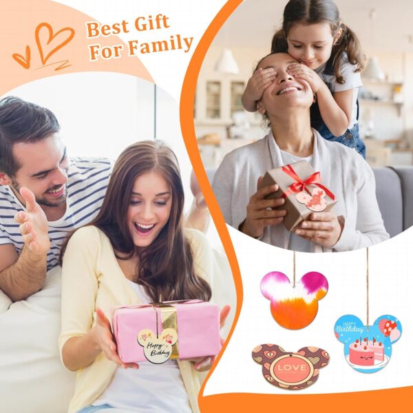 Unfinished Wooden Gift Ornaments DIY Craft Birthday Present 3