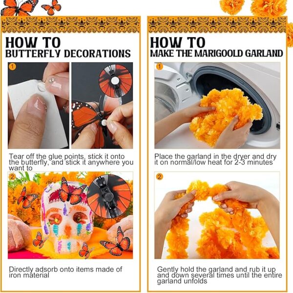 56Pcs Day of the Dead Decorations Set 4
