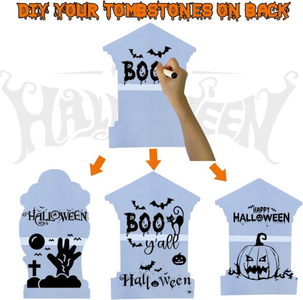 DIY Halloween Tombstone Set 2