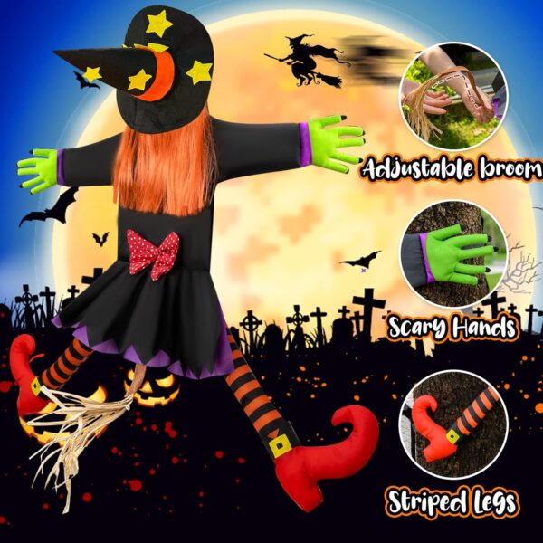 Halloween Decorations Outdoor Crashing Witch 2