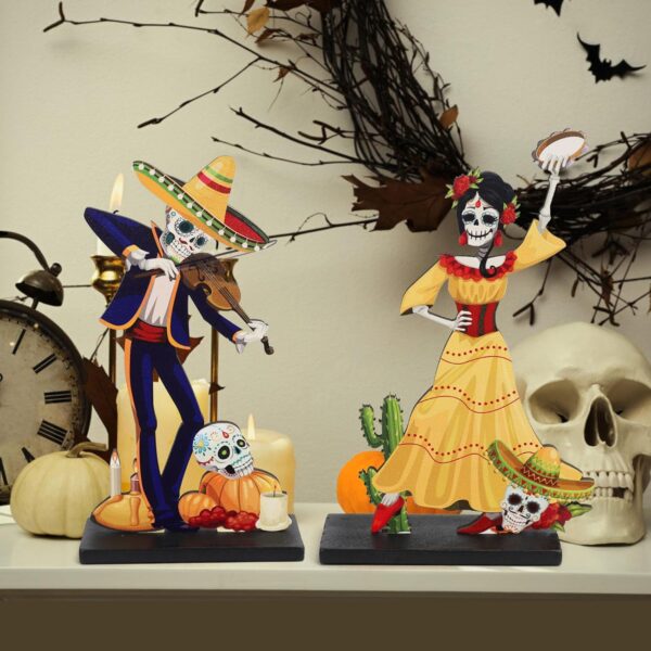 4 Pieces Day of The Dead Table Top 2