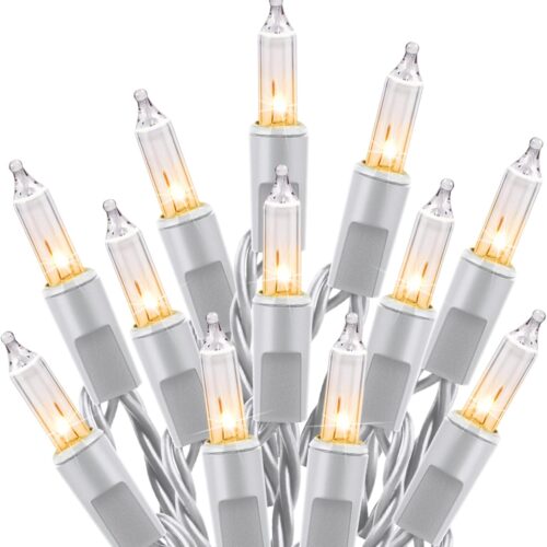 61PgVZAWEYL._AC_SL1500_ String Lights with 100 Clear Bulbs on White Wire