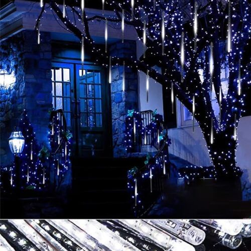 Christmas Lights Outdoor 10 Tubes 240 LEDs Falling Rain