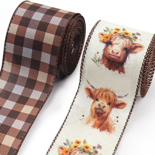 2 Rolls Fall Ribbons for Crafting