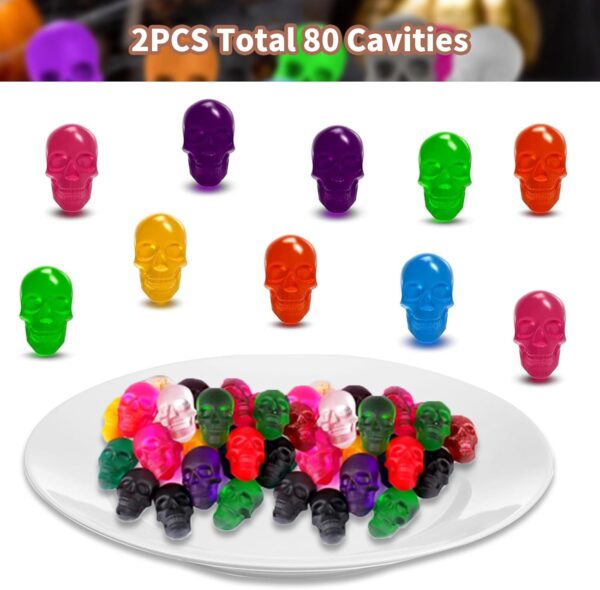 Halloween Skull Silicone Molds, 2 Pack 3