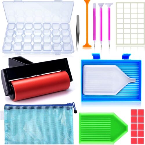 718U93+dM8L._AC_SL1500_ (1) 22 Pieces 5D Diamonds Painting Tools and Accessories Kits