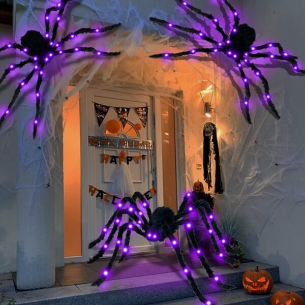 4.9Ft Halloween Decorations Outside Giant Spider 4