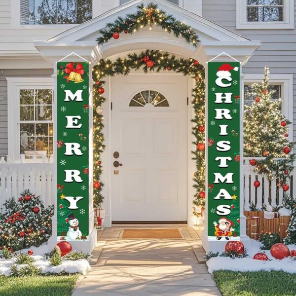 Christmas Decorations Merry Christmas Banner Outdoor Indoor 5