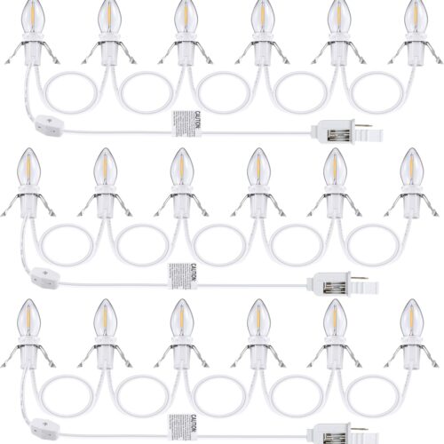 3 Pack Accessory Cord with 6 LED Light Bulb