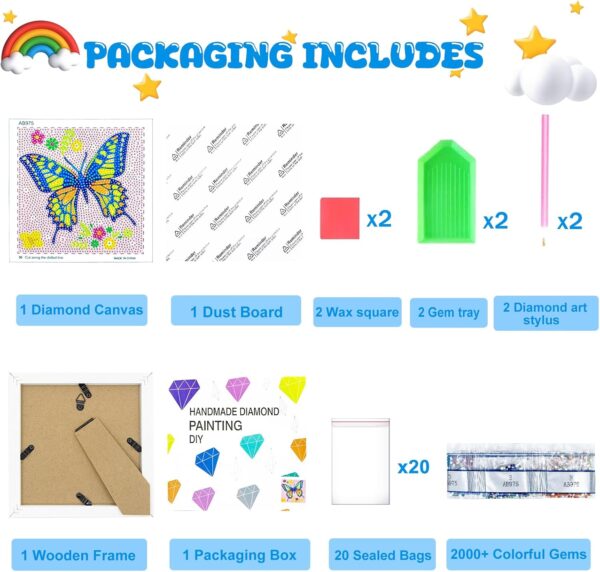 Diamond Art Kits for Kids - Crafts for Girls 8-12 2