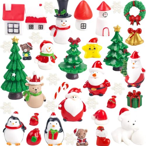38 PCS Fairy Garden Christmas Accessories