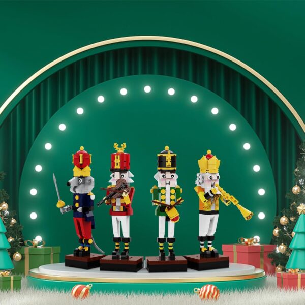 Christmas Nutcracker Building Kits, Xmas Nutcracker King and Soldier 2