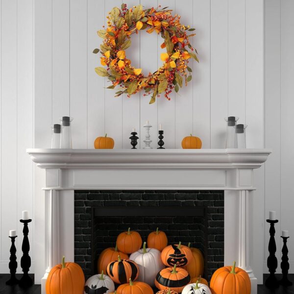 20'' Fall Wreaths for Front Door 5