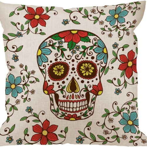 Day of The Dead Decorative Throw Pillow Cover Case