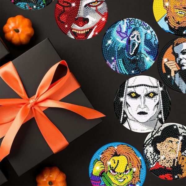 Halloween Diamond Art Coasters 2