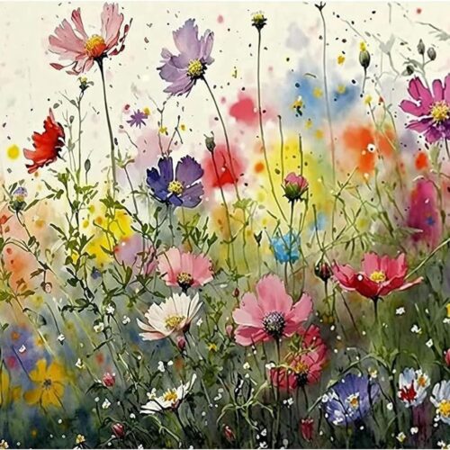 Colorful Flower 5D DIY Diamond Art Kits