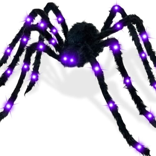 4.9Ft Halloween Decorations Outside Giant Spider