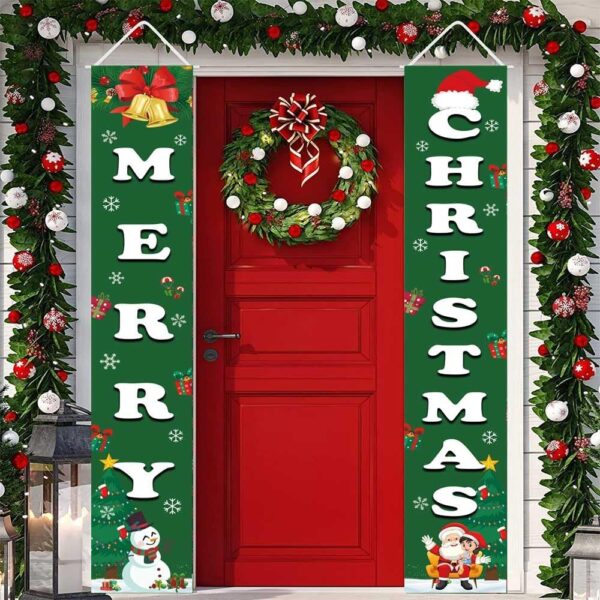 Christmas Decorations Merry Christmas Banner Outdoor Indoor 2