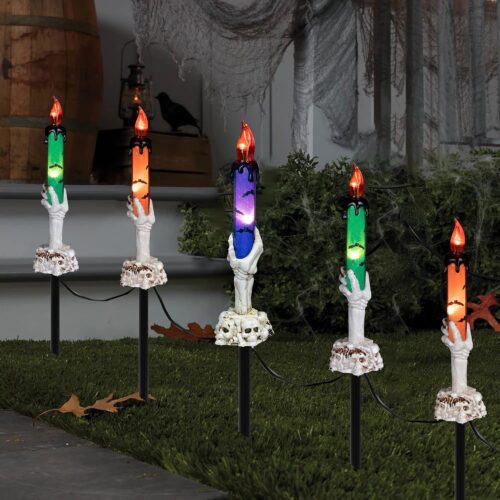 819ladciiiL._AC_SL1500_ 5 Pack Skull Candle Lights with Stakes