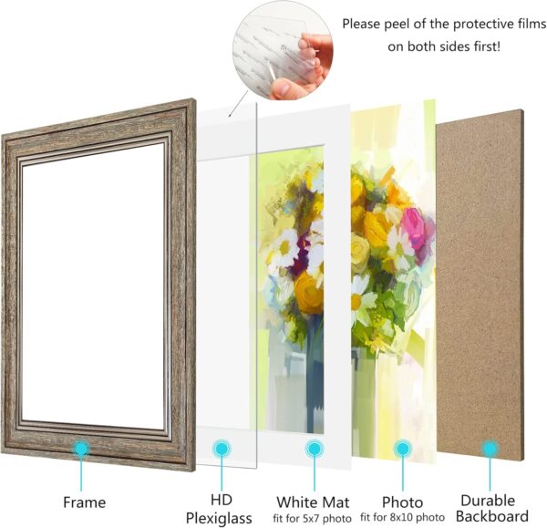 8x10 Picture Frame Set of 4 4