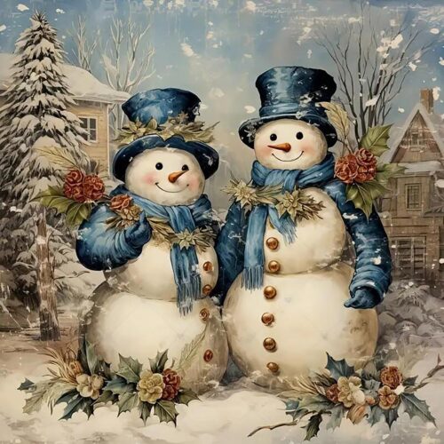 5D Winter Christmas Diamond Painting Kits