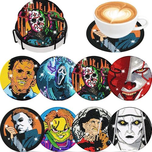 Halloween Diamond Art Coasters