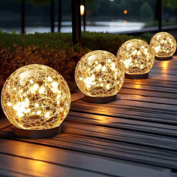Solar Globe Lights Outdoor Waterproof-Solar Balls 1