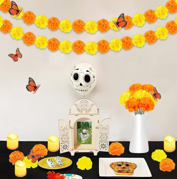 51Pcs Dia De Los Muertos Decorations 5