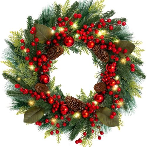 81vW6ELJ7dL._AC_SL1500_ 20inch Christmas Wreaths for Front Door