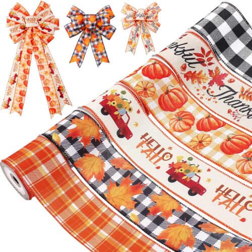 918fDI3WmFL._AC_SL1500_ Fall Ribbon Wired 2 1/2 Inch x 30 Yards