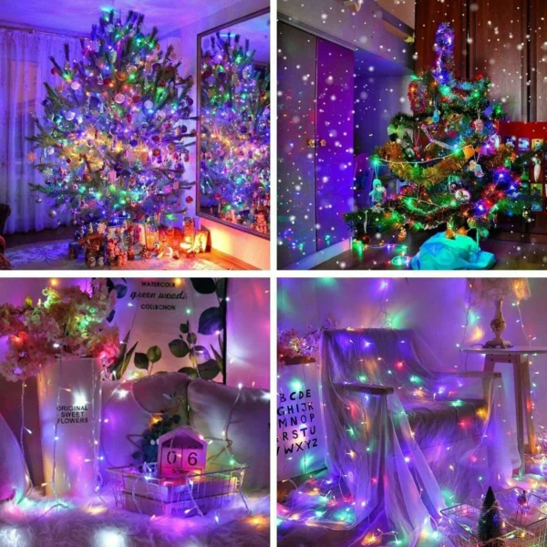 Xmas LED Fairy String Lights Party Christmas Tree Waterproof 2