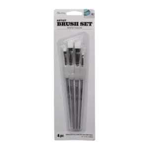Angled Artist Paint Brush Set (4-Piece)