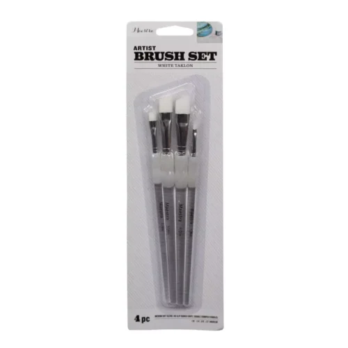 s-l1600 Angled Artist Paint Brush Set (4-Piece)