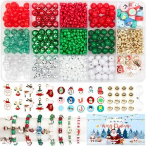 885PCS Christmas Beads,Christmas Bracelet Making Kit