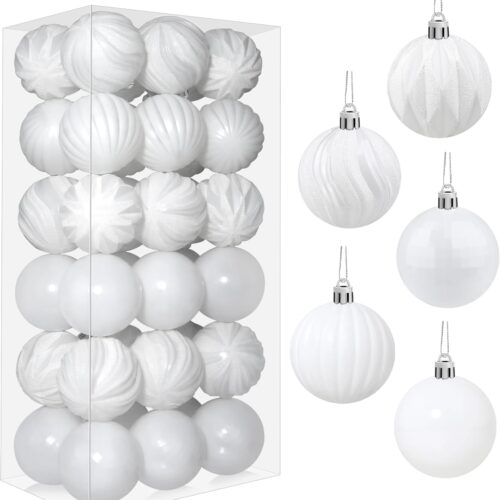 1 Christmas Ball Ornaments, 36 PCS 2.36 Inch Christmas Tree Decoration