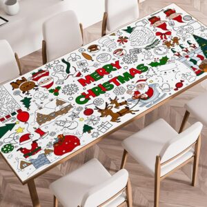 Christmas Crafts for Kids, Christmas Coloring Tablecloth