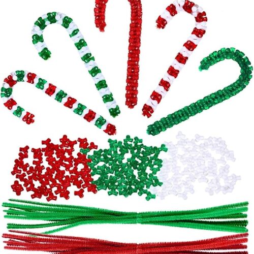 1 1170 Pieces Christmas Tri Beaded Ornament Kit Christmas DIY Craft Bead