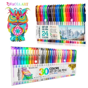 Gel Pens Sets 54 Colors, 24 Pens Set and 30 Pens Set Adult Coloring Books
