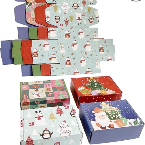 1 20 Pack 6x4x2 Inch Small Shipping Boxes Christmas Gift Box with Lid