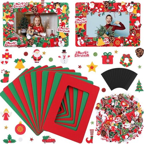 1 436 Pieces Christmas Picture Frame Craft Kit for Kids