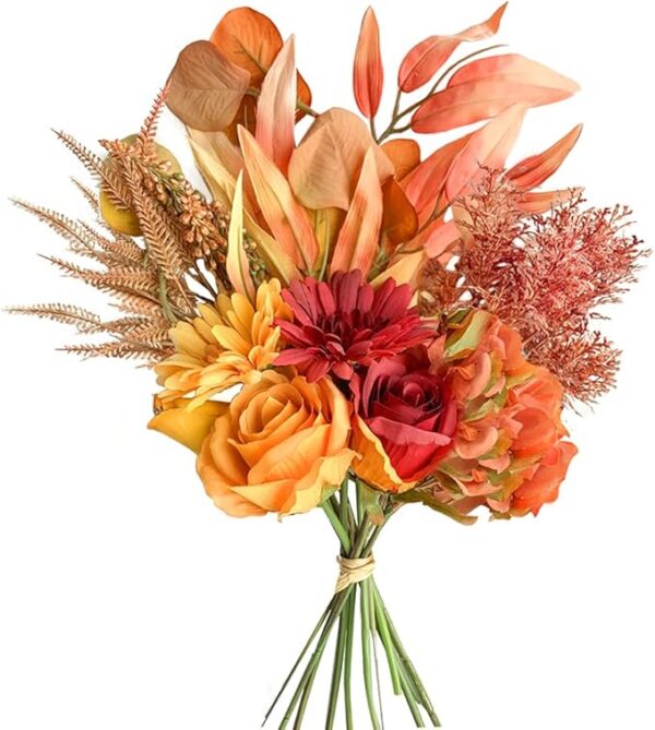 Artificial Fake Flowers Plants Silk Flower Arrangements Wedding Bouquets Decorations 1