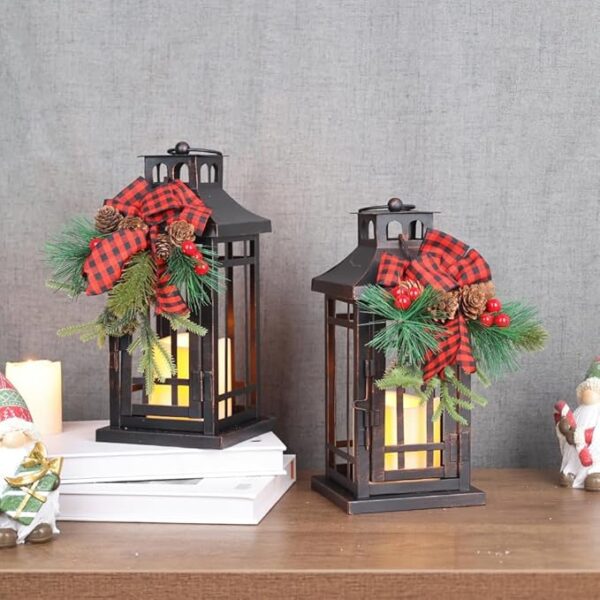 Outdoor Christmas Led Lanterns Decorative for Table Centerpieces 1