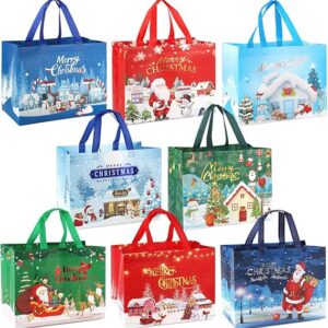 Multifunctional Non-Woven Christmas Bags for Gifts Wrapping Shopping, Xmas Party Supplies