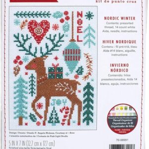 70-08991 Nordic Winter Embroidery Christmas Cross Stitch Kit