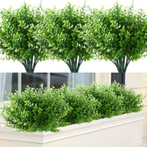 Artificial Flowers for Decoration UV Resistant No Fade Faux Plastic Plants
