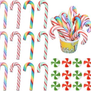 60 Pcs Fake Christmas Candy Charms for Christmas Crafts Making