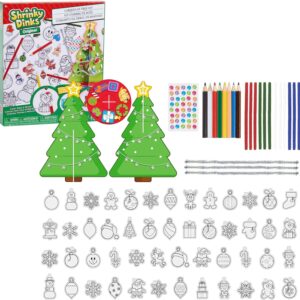 50 Pre-Cut Shrinky Dinks Ornaments Christmas Tree Kit
